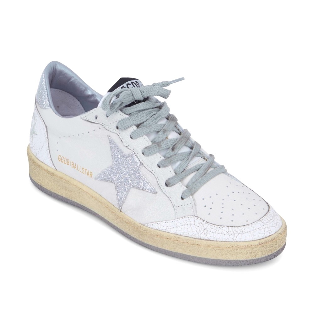 Golden Goose Ball Star Silver Star Low-tops